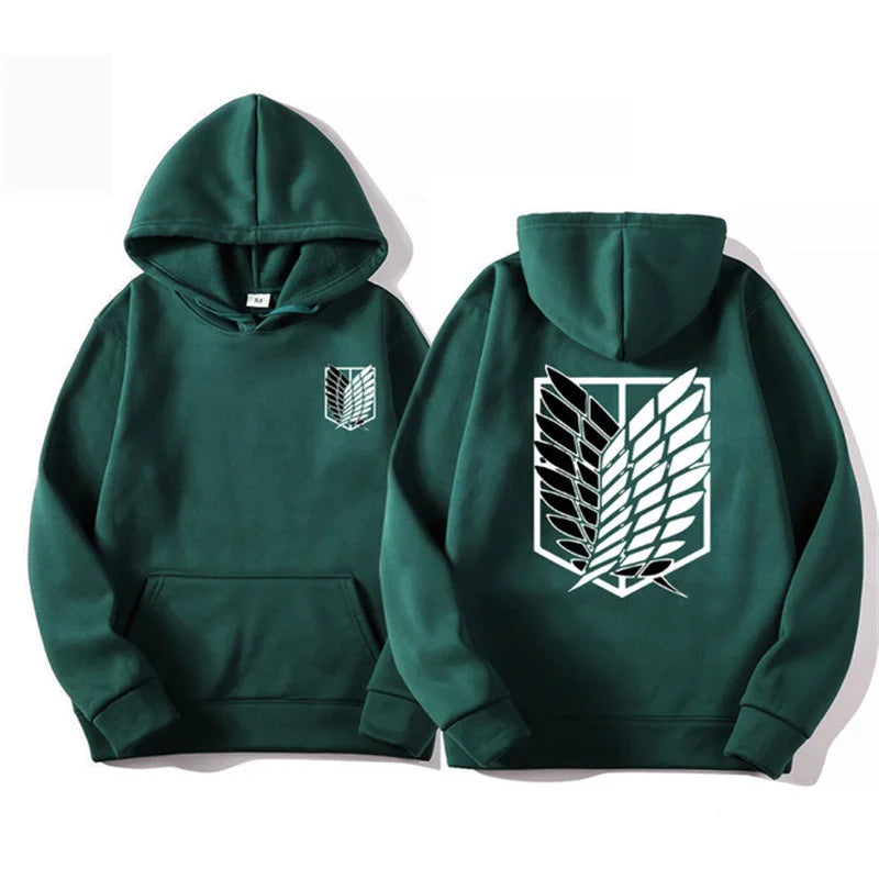 Attack on Titan men's hoodie with hood, anime hoodies for men