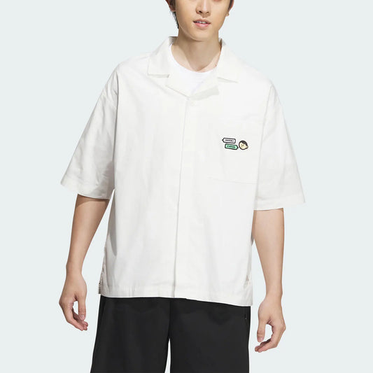 Shirt turn-down collar  Adidas  men's