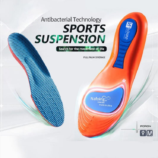 Sport Orthopedic Insoles for Feet Men Women EVA Breathable Shock Absorption Shoes Insole