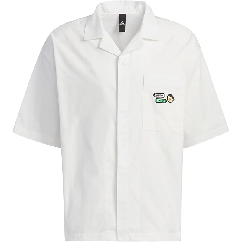 Shirt turn-down collar  Adidas  men's