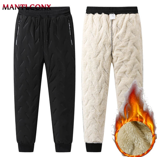 Thicken Warm Winter Pants for Men Sweatpants Casual Thicken