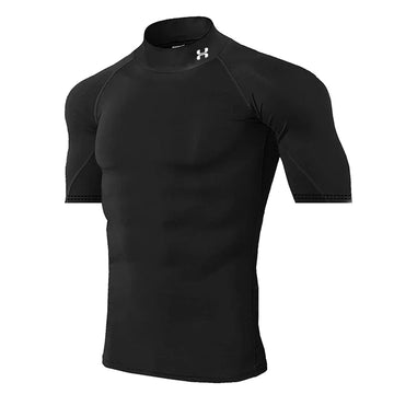 Quick-dry exercise short sleeve compression gym